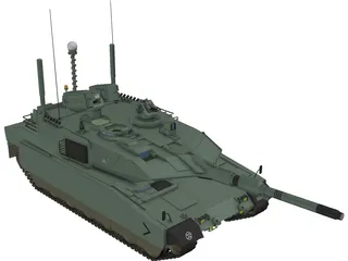 Altay Tank 3D Model preview