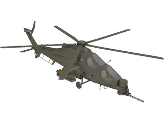 T-129 ATAK Helicopter 3D Model preview