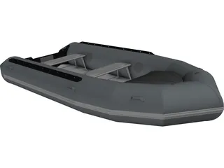 Inflatable Boat 3D Model preview