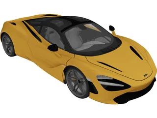 McLaren 720S (2018) 3D Model preview