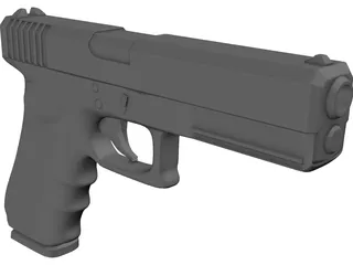 Glock 17 3D Model preview