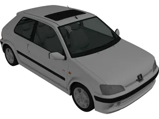 Peugeot 106 GTI (1997) 3D Model preview