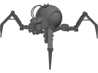 Mechanical Spider Robot 3D Model preview