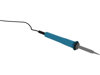 Soldering Iron 3D Model preview