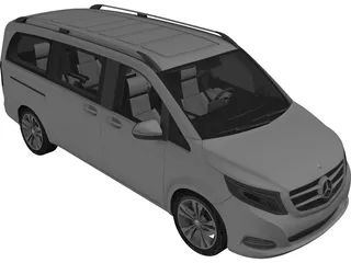 Mercedes-Benz V250 Bluetec 3D Model preview