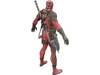 Deadpool 3D Model preview