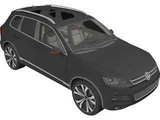 Volkswagen Touareg TDI (2017) 3D Model preview