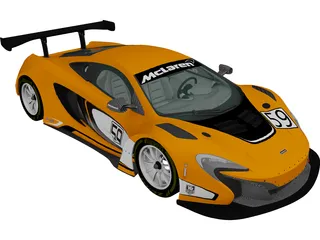 McLaren 650S GT3 (2014) 3D Model preview