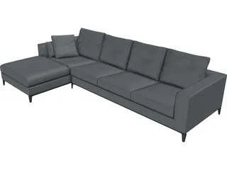 Minotti Anderson Sofa 3D Model preview