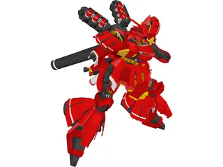 Sazabi Gundam 3D Model preview
