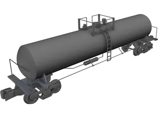 Tank Car 3D Model preview