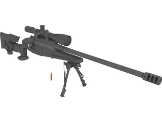 Blaser R93 LRS2 3D Model preview