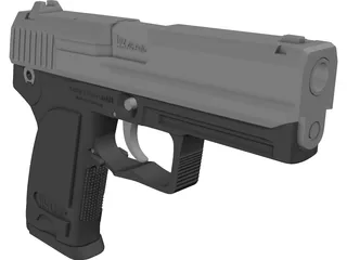 Heckler & Koch USP 3D Model preview
