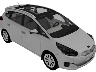 Kia Carens [Rondo] (2013) 3D Model preview