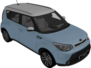 Kia Soul (2014) 3D Model preview