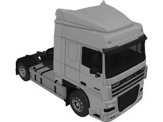 DAF XF 105 3D Model preview