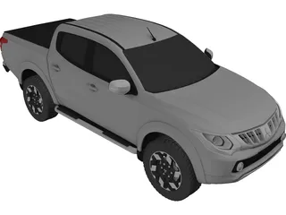 Mitsubishi L200 (2017) 3D Model preview