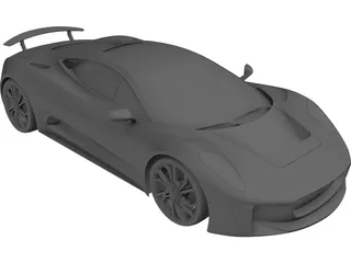 Jaguar C-X75 Concept (2014) 3D Model preview