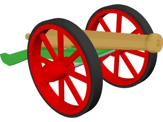 8PDR Cannon 3D Model preview