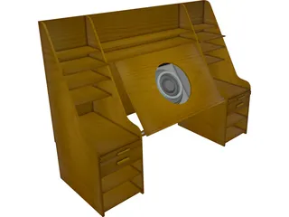 Animation Table 3D Model preview