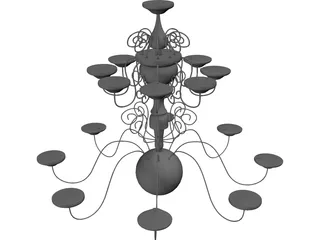 Ceiling Lamp 3D Model preview