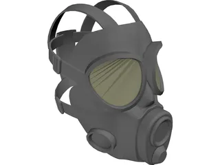 Gas Mask 3D Model preview