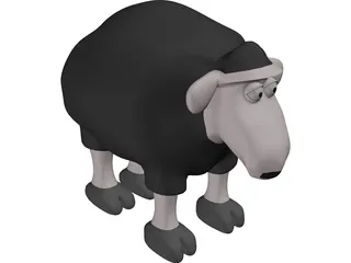 Baa Baa Black Sheep 3D Model preview