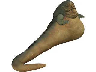 Star Wars Jabba the Hutt 3D Model preview