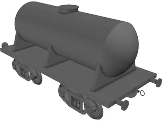 Tank Car 3D Model preview