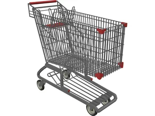 Shopping Cart 3D Model preview