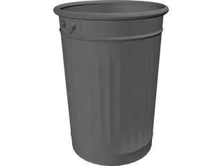 Dustbin 3D Model preview