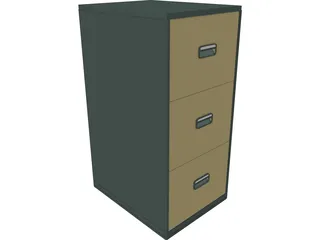 Storage Pedestal 3D Model preview