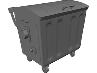 Trash Container 3D Model preview