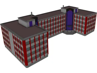 Office Building 3D Model preview