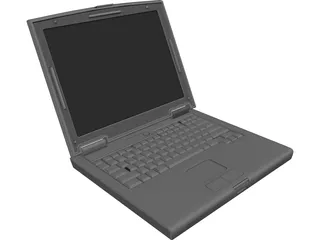 Dell Laptop Computer 3D Model preview