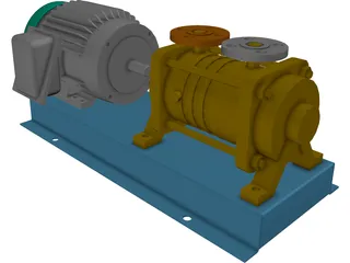 Pompetrevaini TBH 200 Pump 3D Model preview