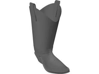 Cowboy Boot 3D Model preview