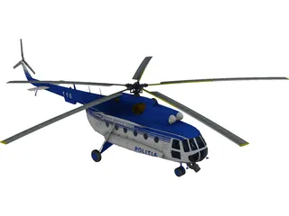 Mil Mi-17 Romanian Police 3D Model preview