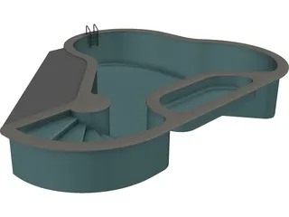 Swimming Pool 3D Model preview