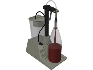 Wine Bottler 3D Model preview