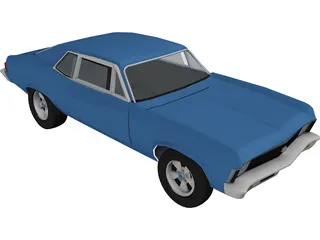 Chevrolet Nova SS (1972) 3D Model preview