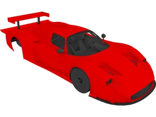 Maserati MC12 Body 3D Model preview