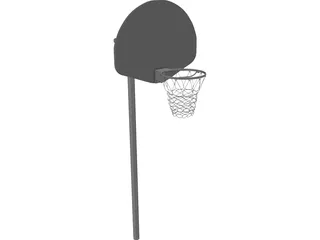 Basketball Street Hoop 3D Model preview