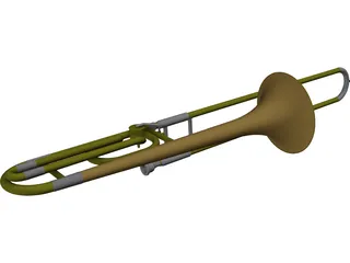 Trombone 3D Model preview