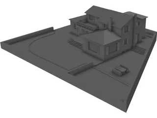 Family House 3D Model preview