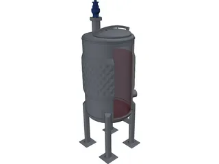 Wine Fermenter 3D Model preview