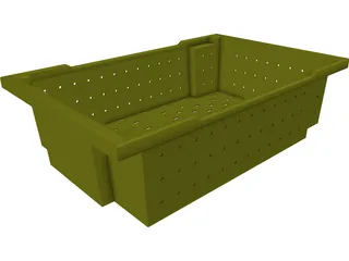 Grape Harvesting Bushel 3D Model preview
