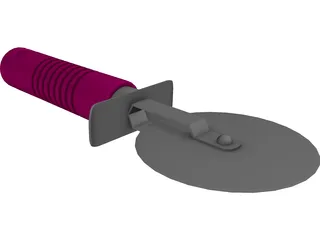Pizza Cutter 3D Model preview