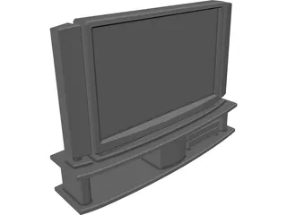 Phillips PlasmaVision TV 3D Model preview