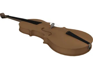 Violin 3D Model preview